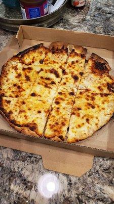 Cheese w/ extra cheese pizza