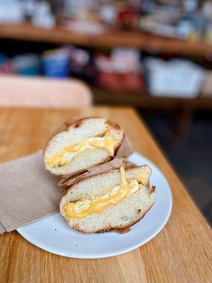 Egg + Cheese on a Poppy Seed Roll