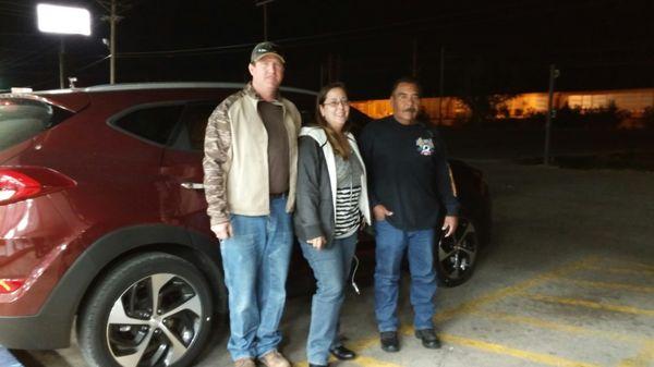 Thank you Bryon, Marcie and Frank enjoy your brand new Hyundai Tucson