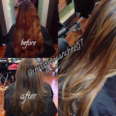 Hair by Christina Sanchez call or text for appointment (626)478-5017