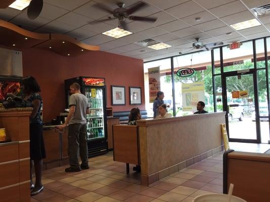 Dining area and soda fountain.