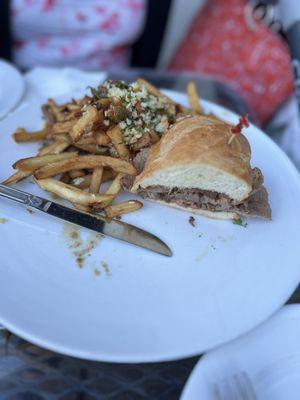 Prime rib French dip