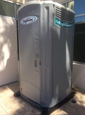 Event staff portable toilet