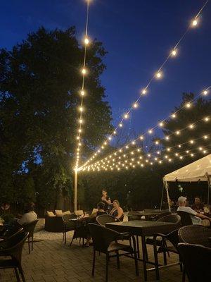 Outside dining area