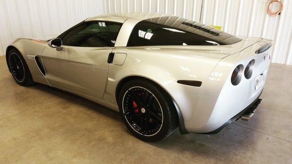 Big thanks to Leslie and Hazel at Autospa for making my Corvette look new again.  Hand wash clay bar, chemical decontamination, one step pol