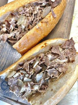 Cheesesteak with onions