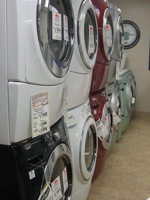 A selection of washer and dryer units available at Lytton's