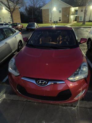 Got into an accident with a boulder that dropped from someone's truck on the freeway on my way from Georgia to OKC in Arkansas