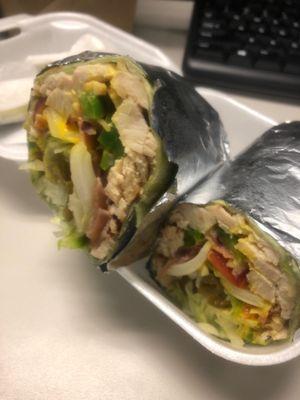 Grilled chicken wrap