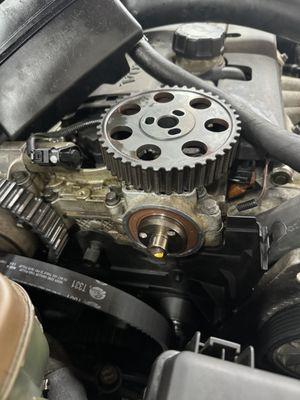 Timing belts wear out and oil leaks happen, but we've got you covered. Don't cuss, call us!