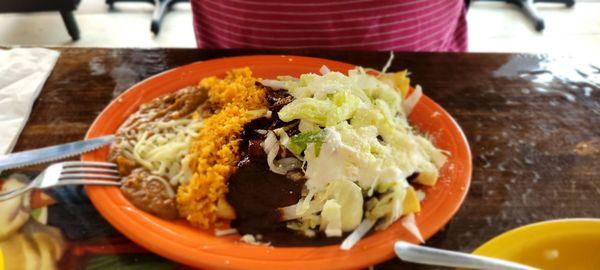 Enchiladas Mole with Lingua (special)