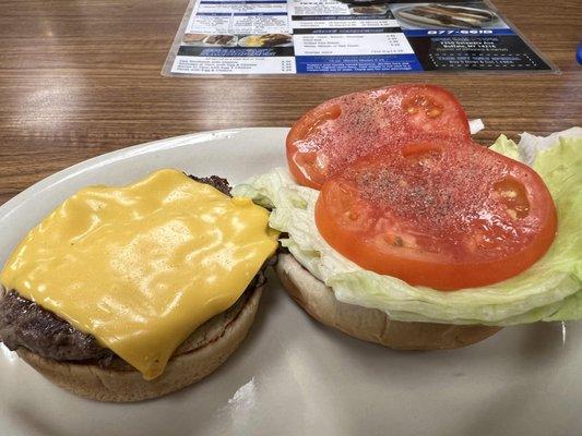 A very good burger.