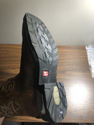 Rubber sole of Tony Lamas