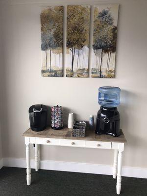 Coffee and water station