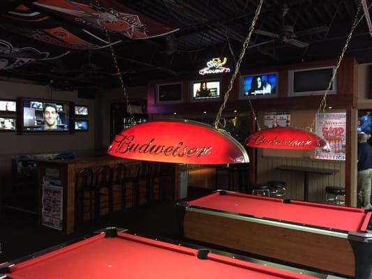 Lots of seating and entertainment. Bethel Road Pub- a fun dive bar for sure!