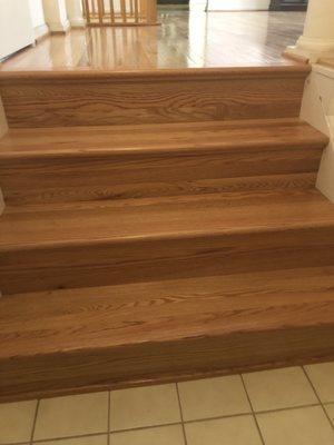 Entry steps into living room