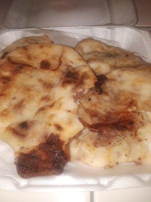 Burnt pupusas