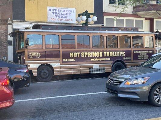 The tour trolley!