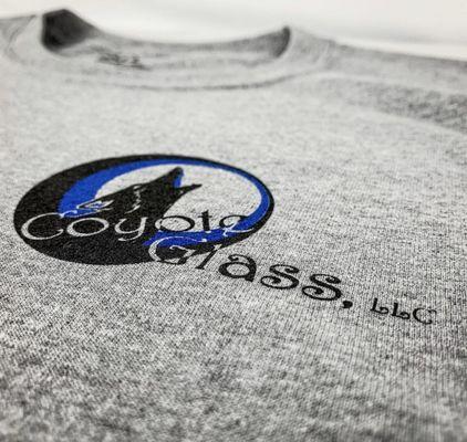 2-Color Screen Printing for Coyote Glass LLC