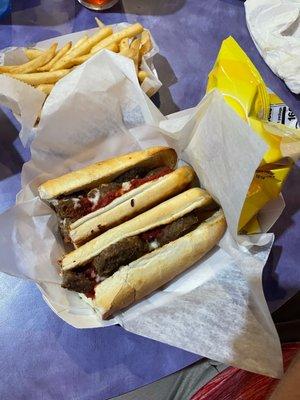 Meatball sub - we really enjoyed the bread - nice and crusty with a soft middle. The meatball flavor was clearly made from scratch.