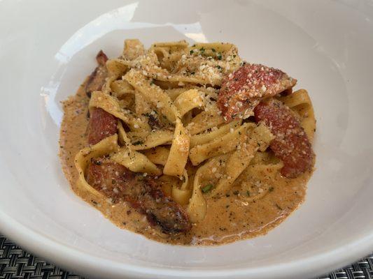 Cajun fettuccini Alfredo