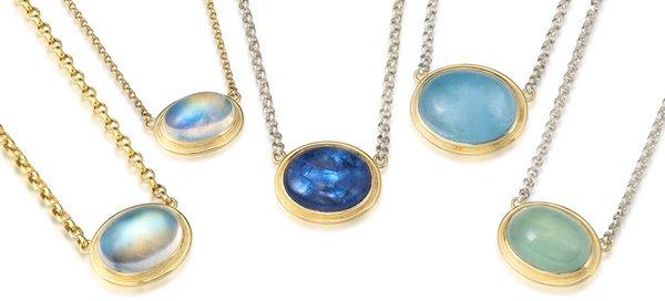 Cabochon Gemstone Pendant Necklaces