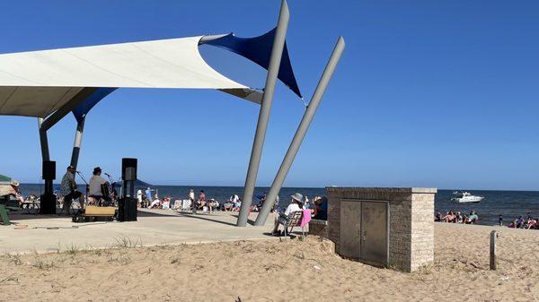 Music on the beach