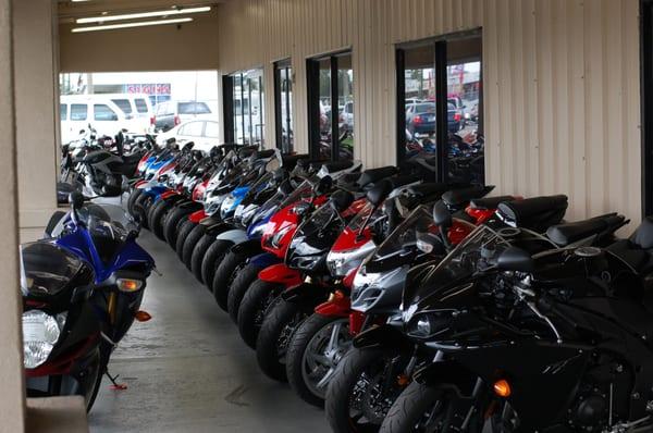 Sportbikes are very popular in the Orlando area.  Central Florida PowerSports takes care of the performance riders.