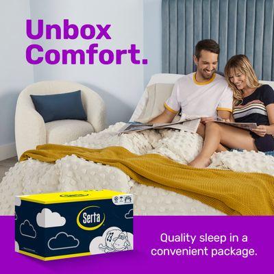 Mattress in a Box. Conveniently packed, easy to carry and take with you.