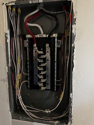 Subpanel installation