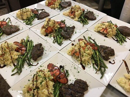 Surf & Turf, Beef Tender loin with Lobster Rissotto