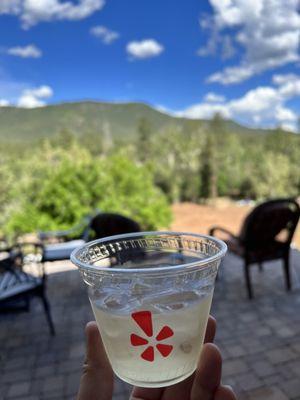 Lavender mint tea - refreshing on the patio with great views!