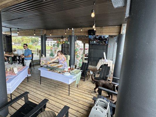 Downstairs patio