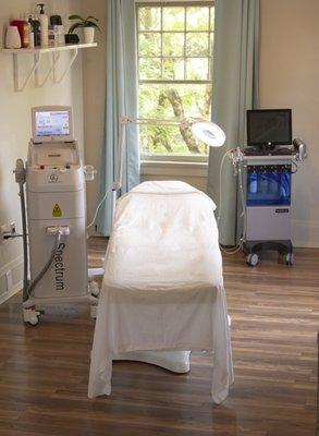 Featuring our HydraFacial and one of our 810 Diode lasers.