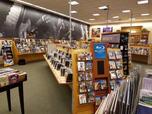 One of the rows in the media area of BN. This one showcases music and movies.