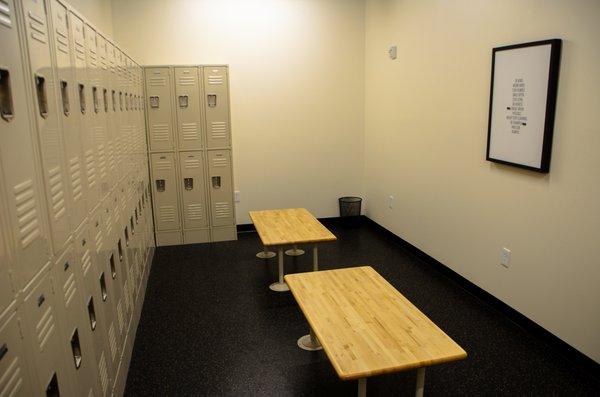 Women's locker room.