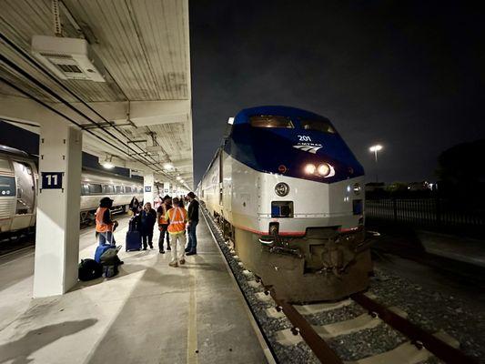 Amtrak trains engineer for Tampa to Miami #91