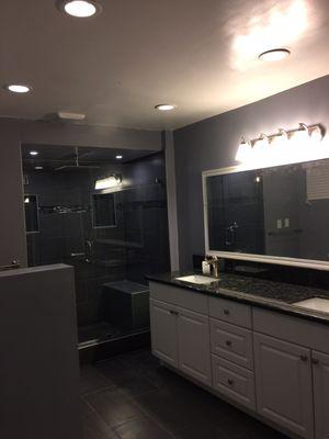 Beautiful restroom remodel we did