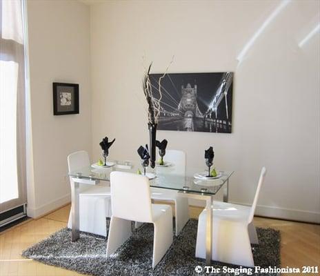 Dining Room after Staging, Washington, DC