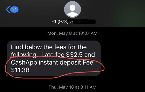 Who charges for an instant deposit on cashapp?