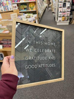 Home decor - I love this message