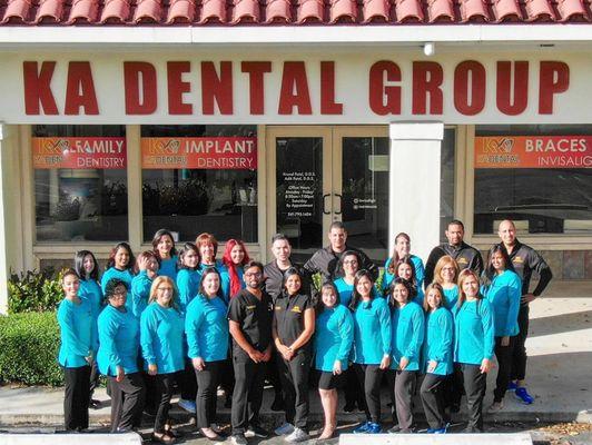 Our KA Dental Team across our offices in West Palm Beach, Boynton Beach, Palm Beach Gardens, and Royal Palm Beach.