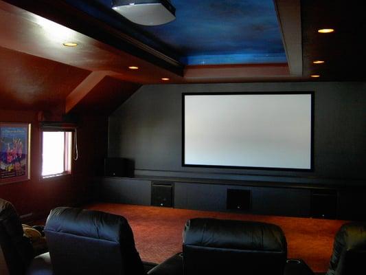 Sony HD Projector and 120" Screen.