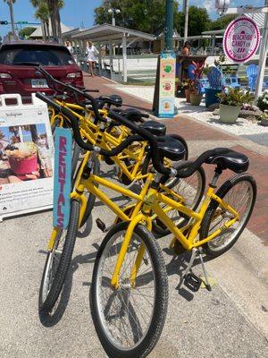 Cool rental bikes.