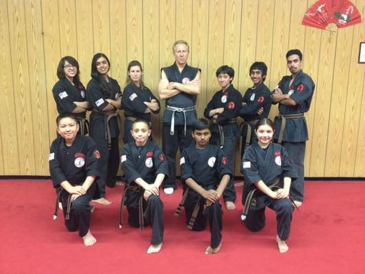 Master Professor Bill Grossman with some of his Brown Belts.