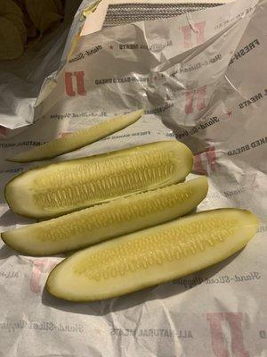 Can't even quarter a pickle evenly