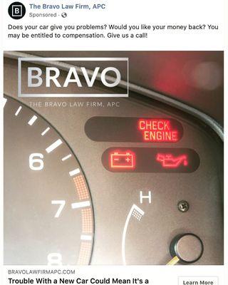 Does your car suffer from repeat check-engine-lights? 

You want your money back? 
Just CALL ME now.  Or email: nicholas@nicholasbravo.com