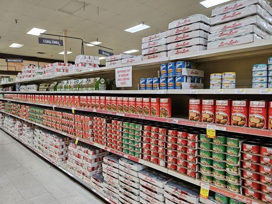 canned vegan meat aisle!