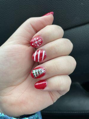 Holiday Nail Art with Gel Polish