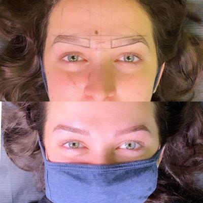 Custom Brow Mapping For Every Client - Microshading Combo Brows